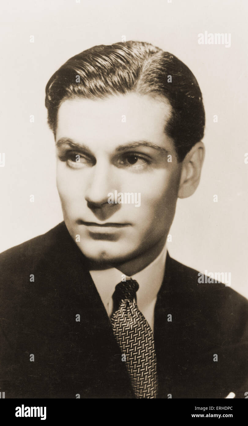 Lawrence Olivier, retrato, actor inglés, 1907 - 1989 Foto de stock