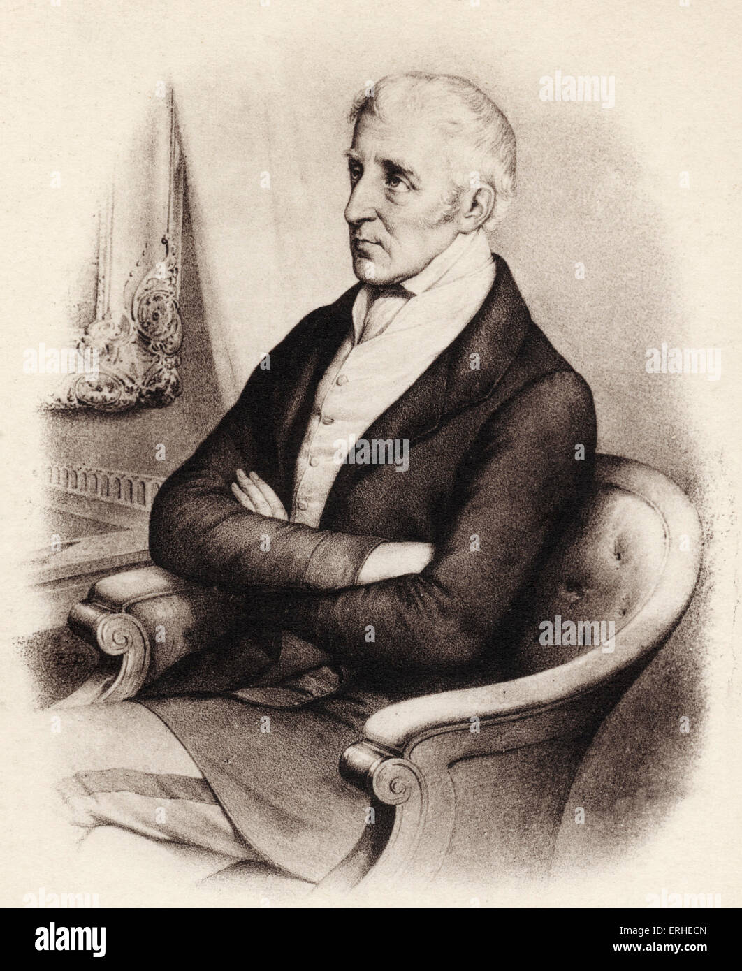 Primer Duque de Wellington (Arthur Wellesley) conocido como el Duque de Hierro - El irlandés nacido soldado y estadista. 1769-1852 Foto de stock