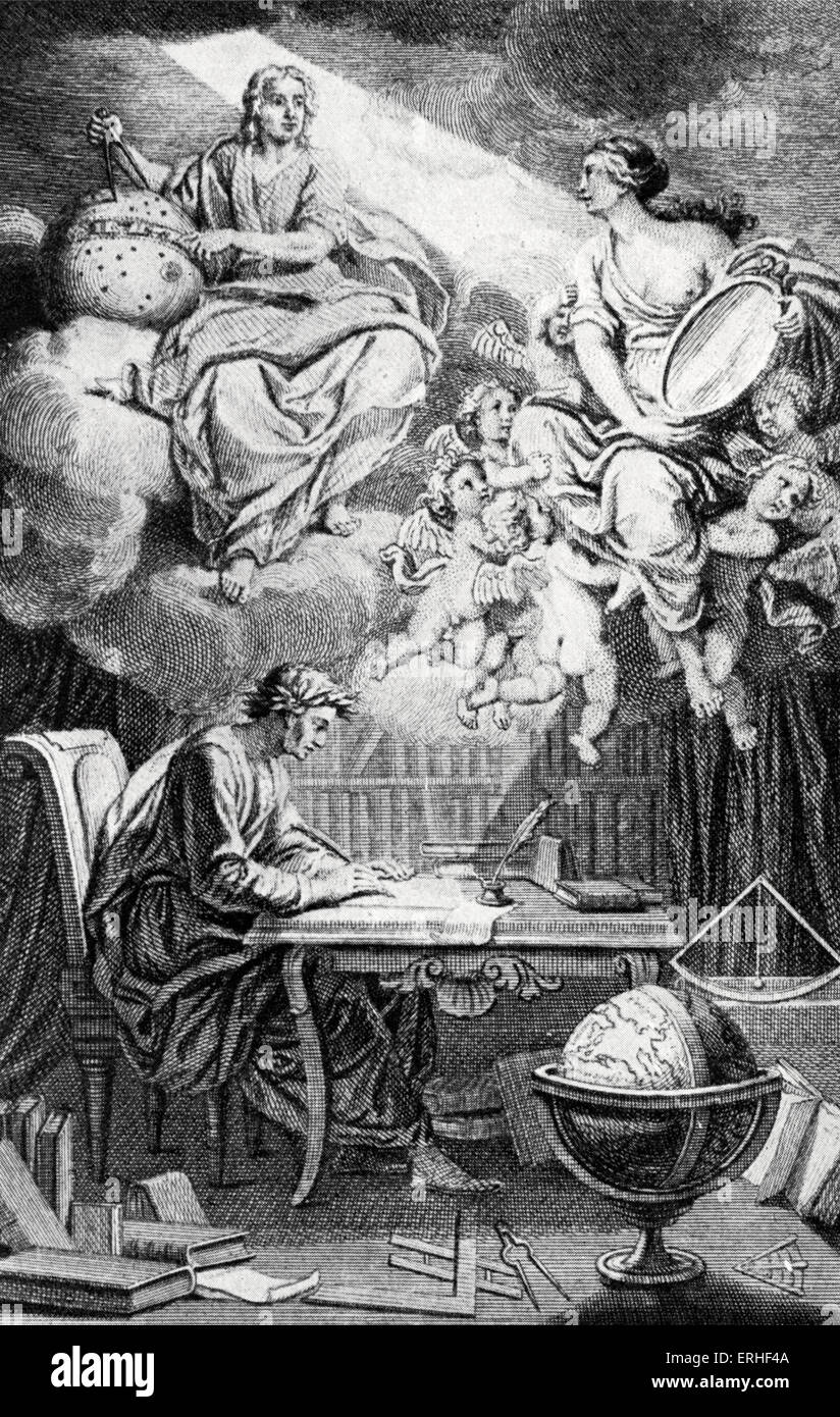 Frontispicio de la edición de Voltaire Eléments de la Philosophie de Newton, 1738. La popularización de la ciencia tratado por Foto de stock