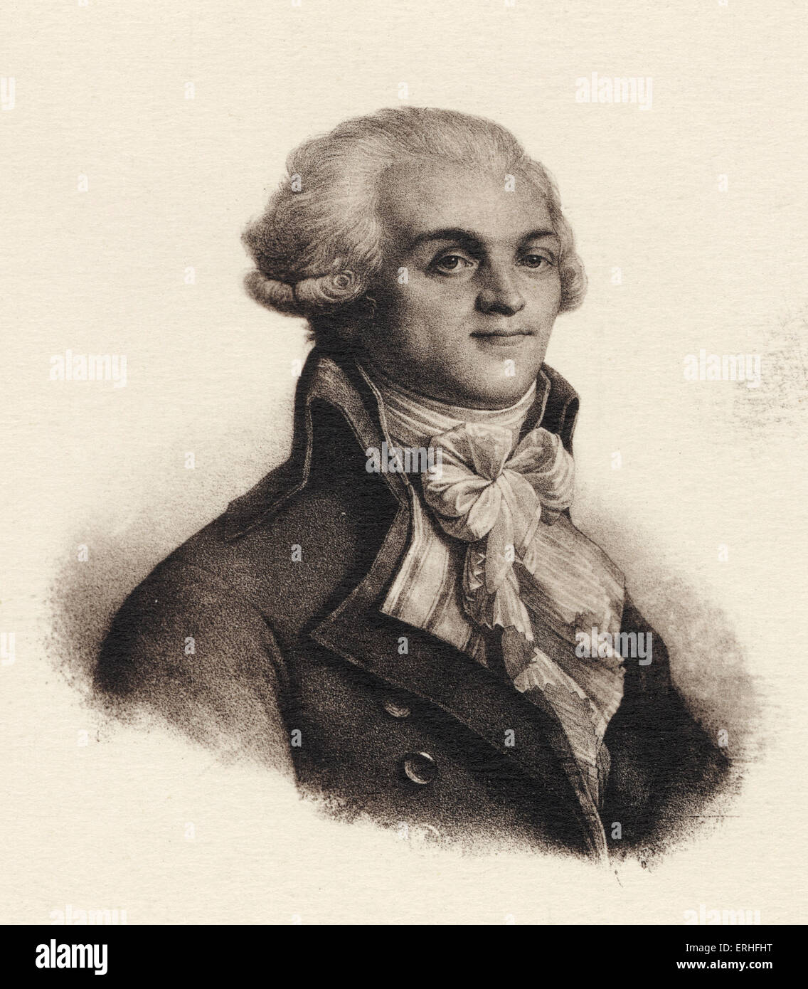 Robespierre Retrato líder revolucionario francés, conocido como "el