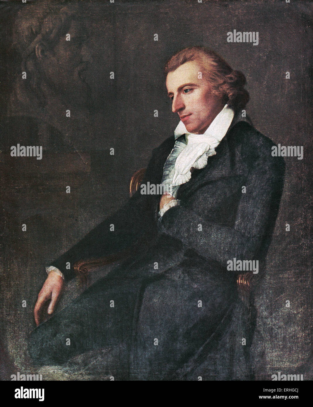 Friedrich von Schiller - retrato. Pintura de Ludovike Simanowiz, 1793. Poeta, filósofo alemán, historiador y dramaturgo. 10 Foto de stock
