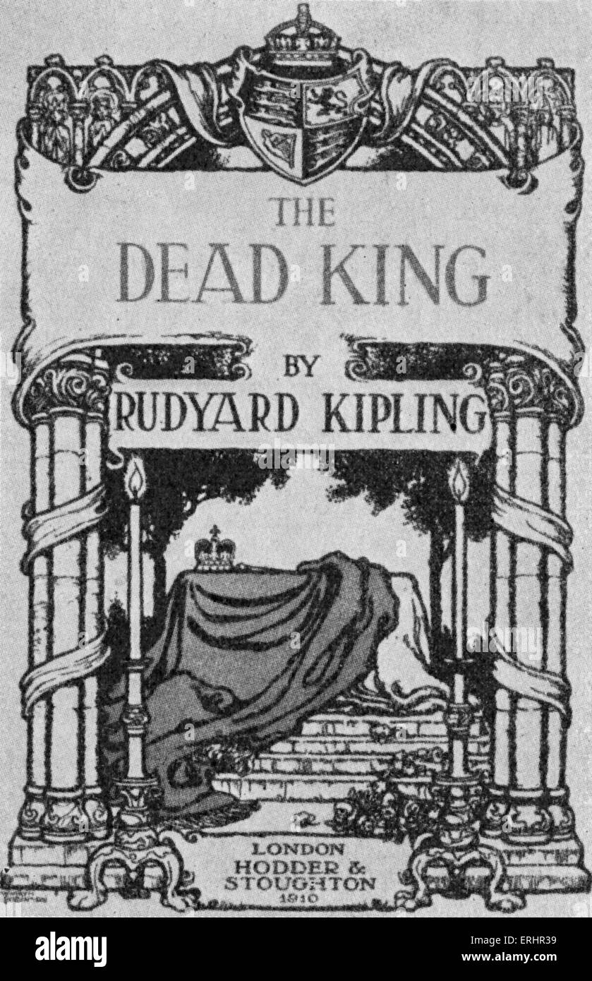 El rey muerto - página del título de Rudyard Kipling poema sobre el rey  muerto, Edward VII. Londres. Hodder y Stoughton. 1910 Fotografía de stock -  Alamy
