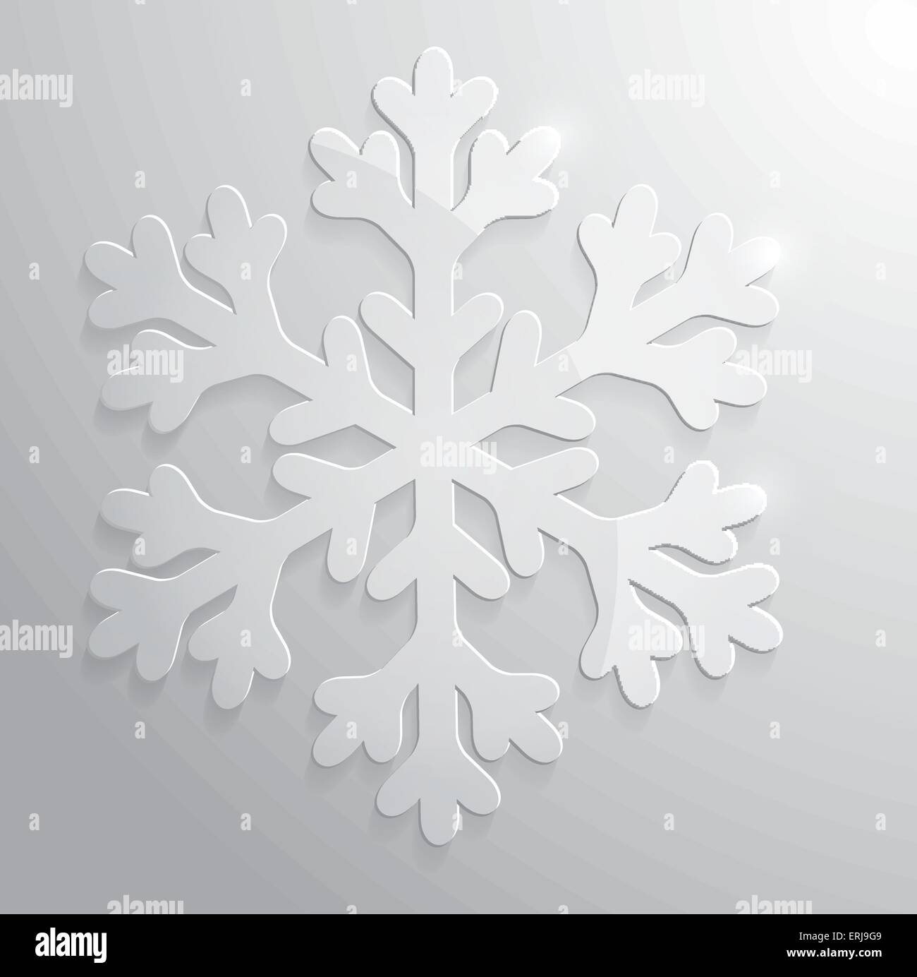 Copo de nieve de cristal. Navidad ilustración vectorial EPS10. Ilustración del Vector