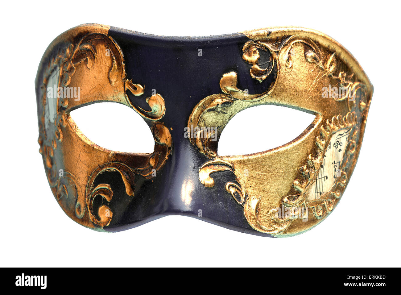 Máscara veneciana, corte con trazado de recorte - ser montaged sobre rostro  Fotografía de stock - Alamy