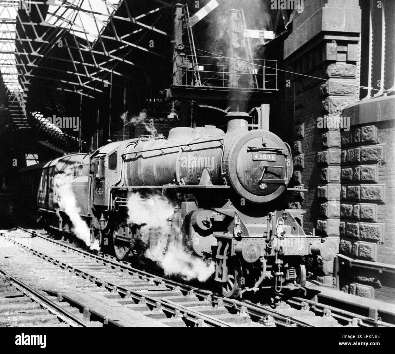 Antiguo ferrocarril midland Imágenes de stock en blanco y negro - Alamy