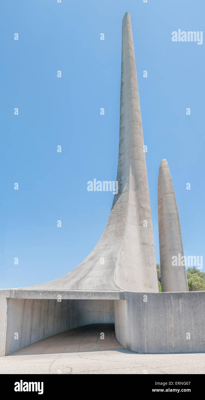 Monumento en Paarl, Sudáfrica, conmemorando el desarrollo de la lengua afrikaans Foto de stock