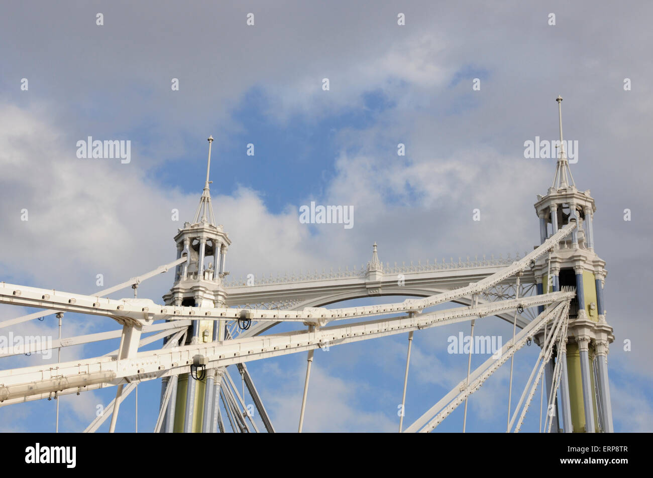 Albert Puente sobre el río Támesis, Londres, Inglaterra. Foto de stock