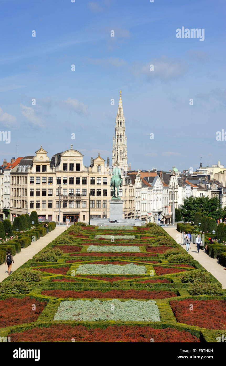 Bélgica, Bruselas, Mont des arts Foto de stock