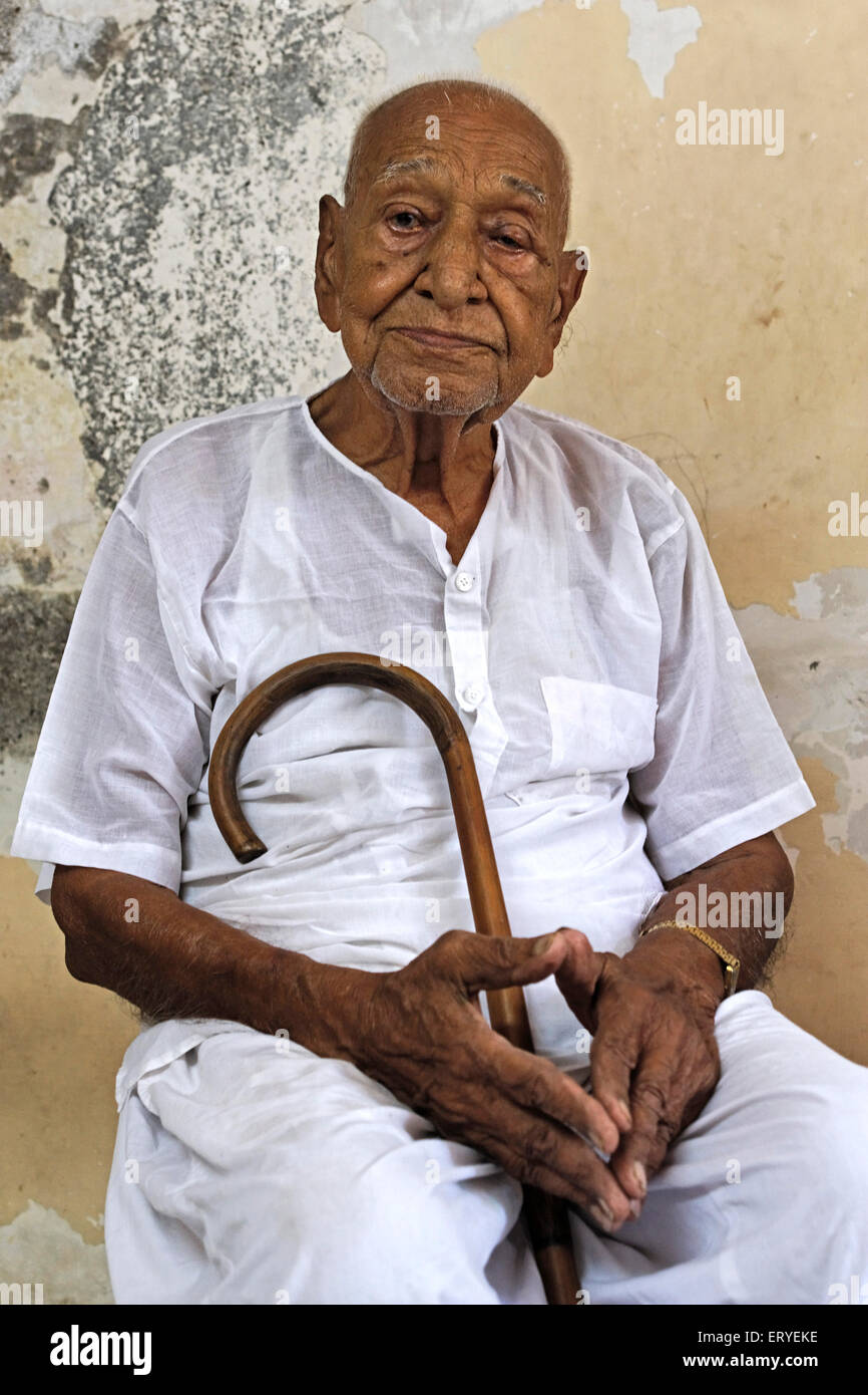 Freedom Fighter Gandhiista Yashwant Parekh ; ; ; Maharashtra Bombay Bombay India Foto de stock