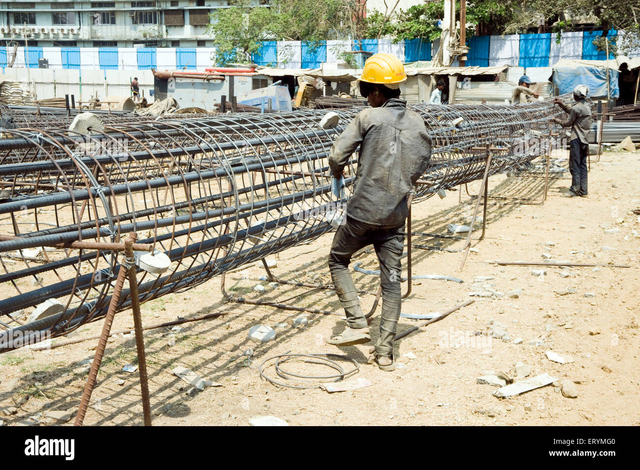 La construcción del edificio Mumbai Maharashtra India Asia Foto de stock