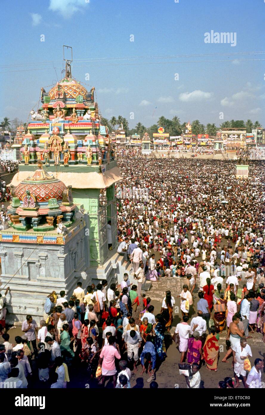 Procesión de mahamakham festival mahamaham Kumbakonam ; ; ; de Tamil Nadu, India Foto de stock