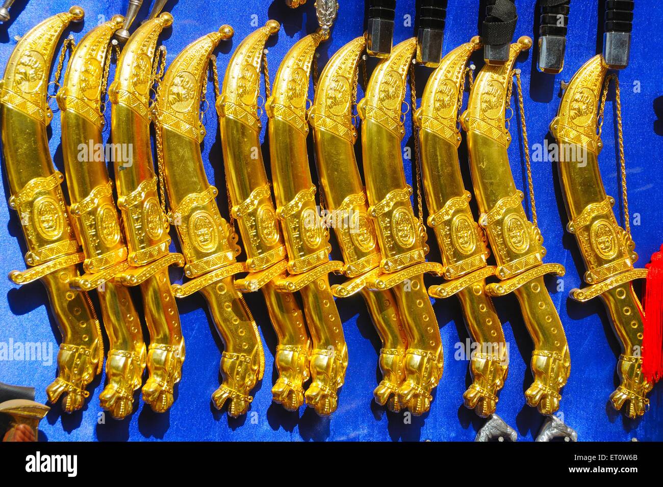 Cuchillos de daga ; Rajasthan ; India Foto de stock