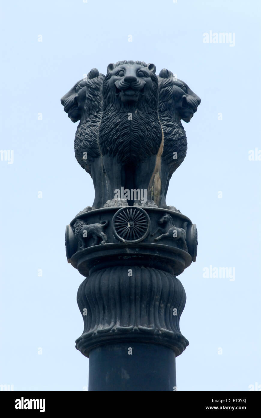Cuatro cabezas de emblema nacional de león ; Dadar ; Bombay ; Mumbai ; Maharashtra ; India ; Asia Foto de stock