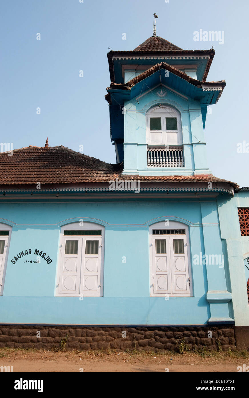 Saukar Masjid ; Alleppey ; Alappuzha ; Kerala ; India ; Asia Foto de stock