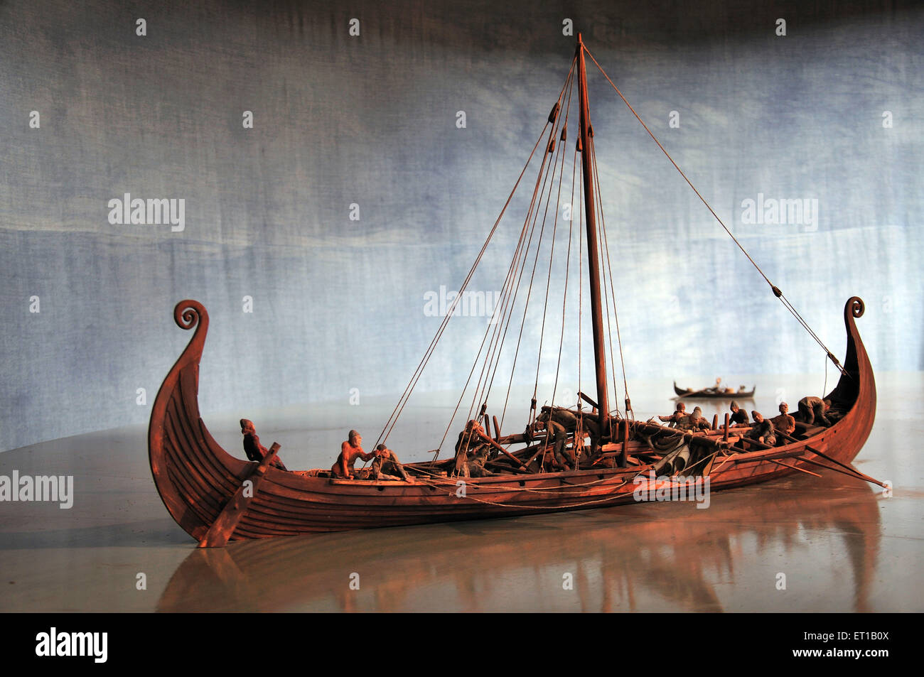Barco vikingo Museo de Estocolmo Suecia Europa Foto de stock