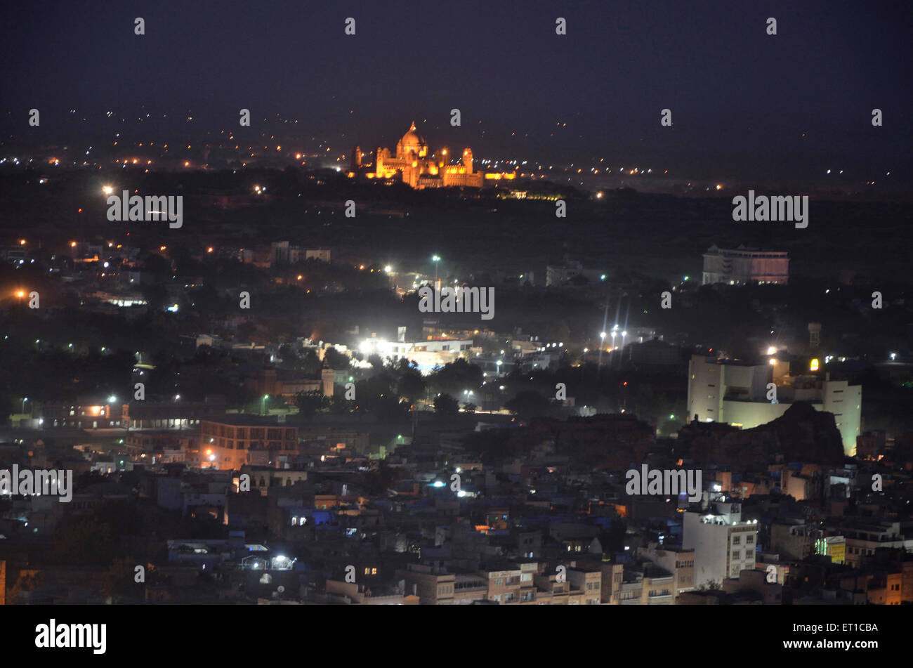 Umaid Bhawan Palace Jodhpur Rajasthan India Asia Foto de stock