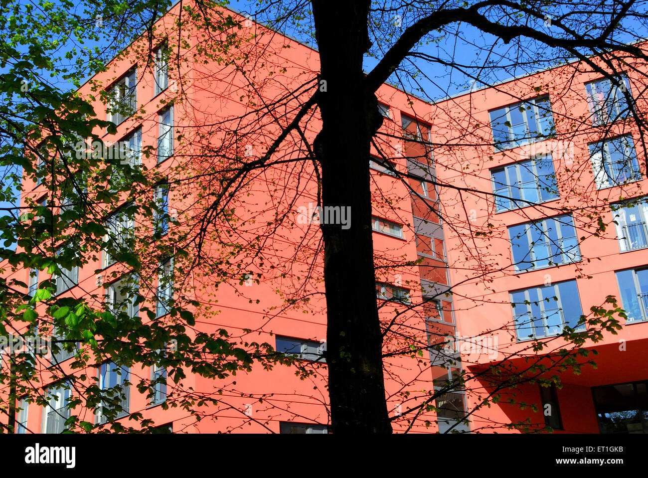 Edificio de apartamentos, Berlín, Alemania, Alemania, Europa, Europeo Foto de stock