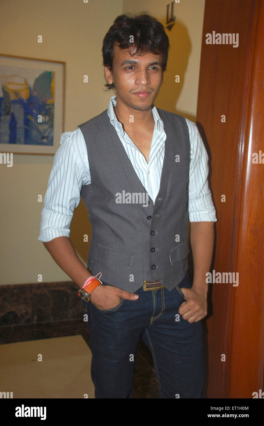Abhijeet Sawant, cantante indio, actor de televisión, ancla, ganador del indio Idol Foto de stock