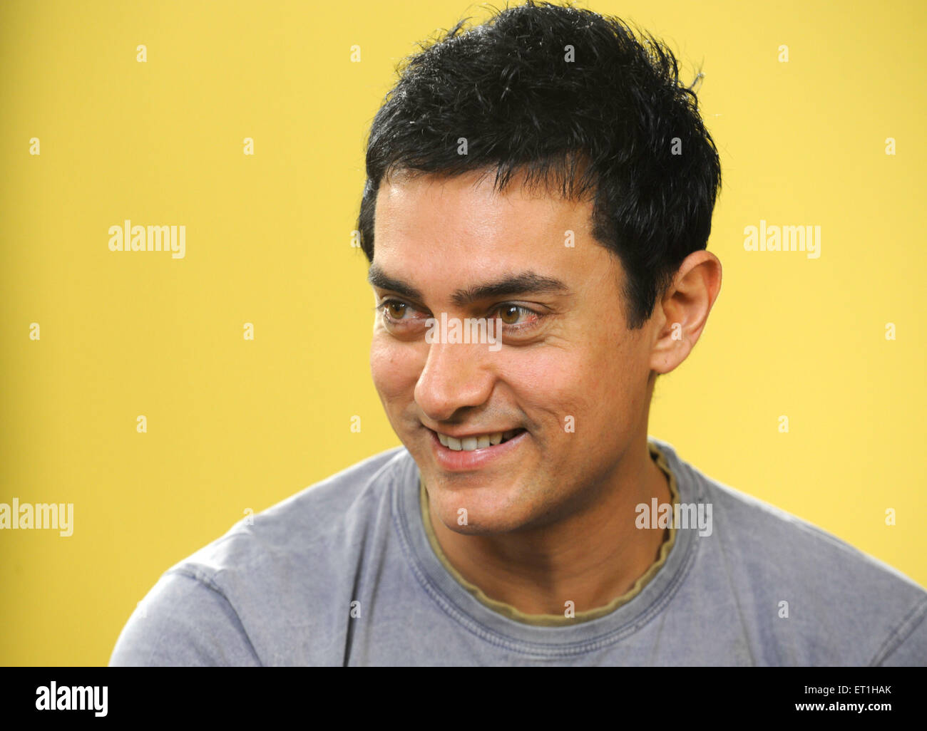 Aamir Khan, Mohammed Aamir Hussain Khan, actor indio, director de cine, productor, presentador de programas de televisión, India, Asia Foto de stock