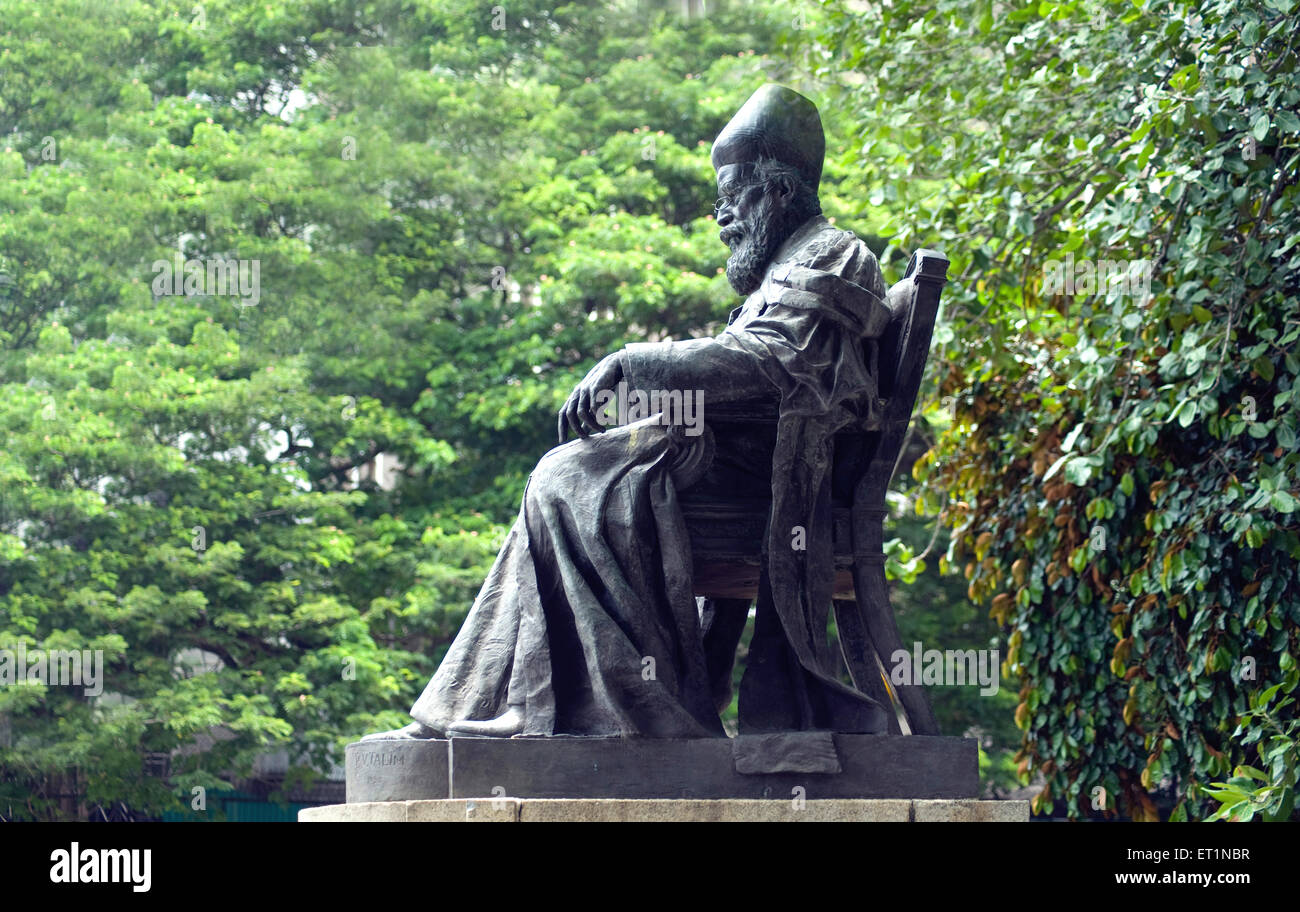 Estatua Dadabhai Naoroji Bombay Mumbai, Maharashtra, India Foto de stock