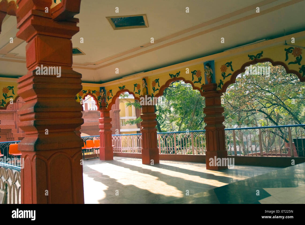 Pilares del templo ; Poona ; Pune ; Maharashtra ; India ; Asia Foto de stock