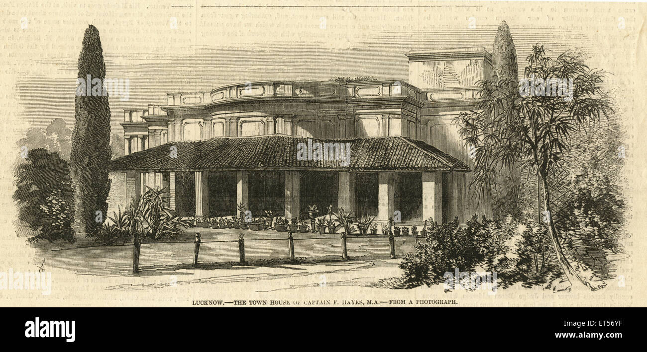 La ciudad de Lucknow casa de capitán Fahayes M.A. ; ; ; en Uttar Pradesh, India Foto de stock