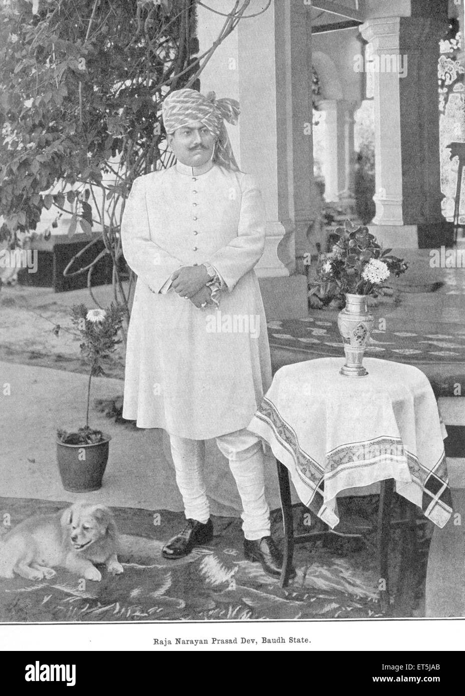 Los príncipes de la India Raja Narayan Prasad Dev Baudh ; Estado de Orissa de la India ; No, señor Foto de stock