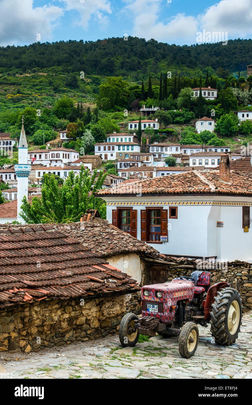 Vistas a la aldea de montaña de Sirince, Turquía Foto de stock