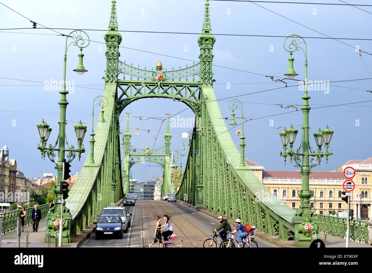 Puente Liberty Budapest Hungría Foto de stock