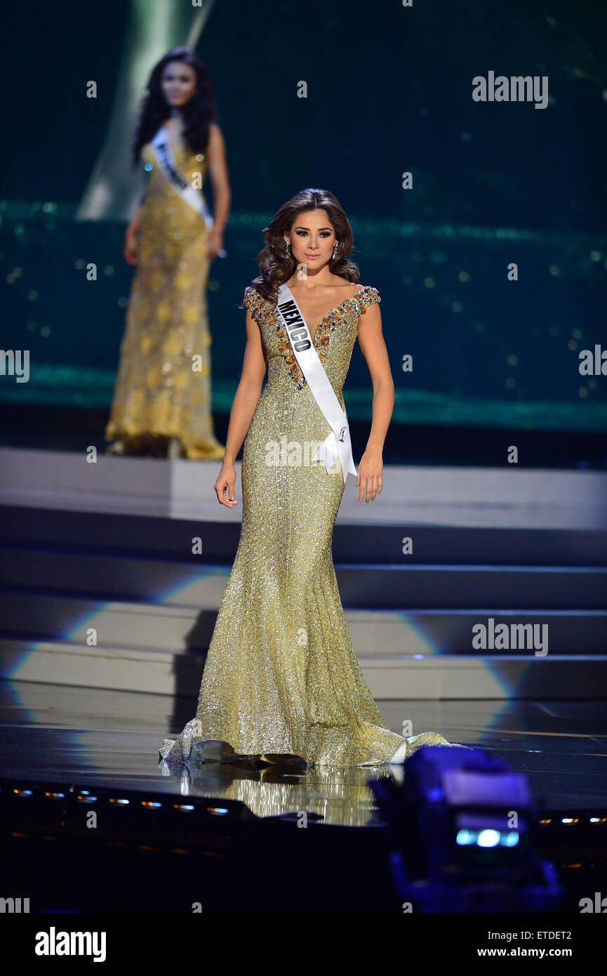 63ª Anual de Miss Universo - Show Preliminar: el vestido de noche la  competencia en la Universidad Internacional de la florida presentando: Miss  México Josselyn Garciglia donde: Miami, Florida, Estados Unidos de