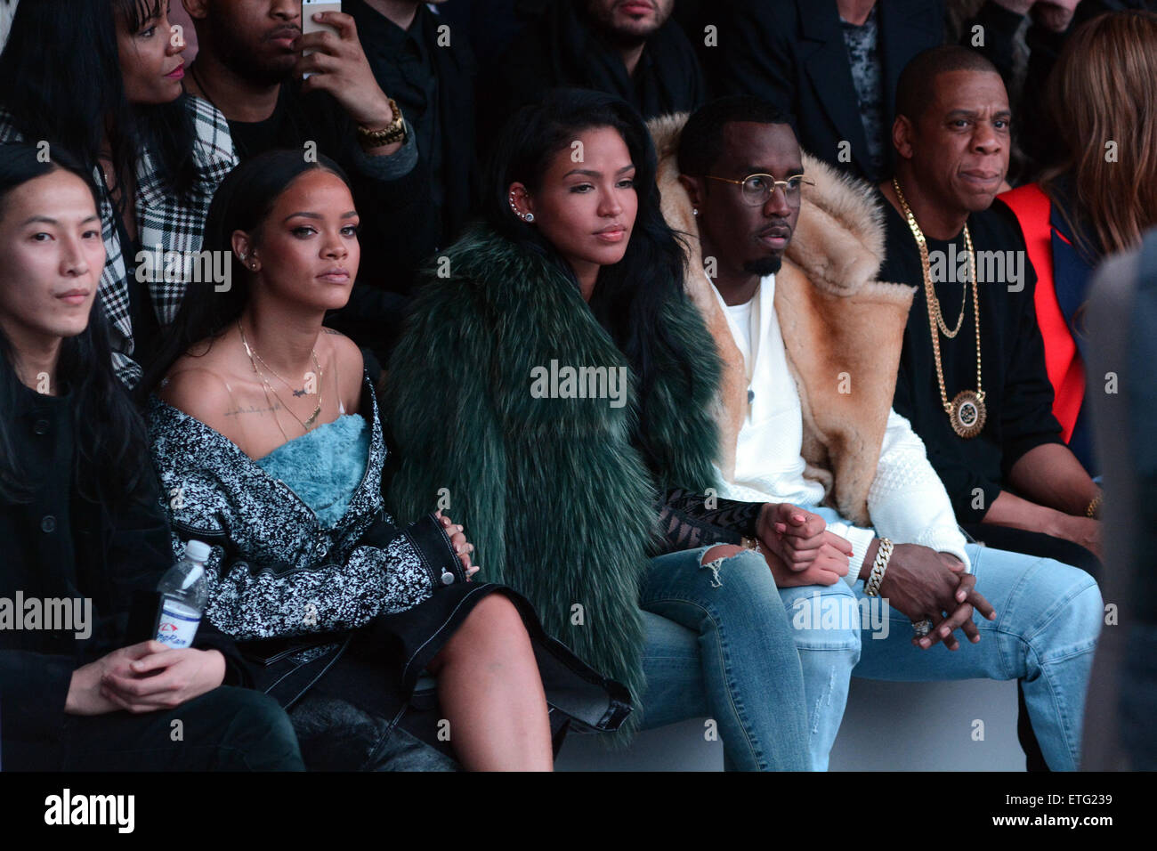 Mercedes Benz Fashion Week Kanye West y adidas Originals - Interior con: Rihanna, Sean 'Diddy' Combs, Jay-Z Donde: de Nueva York, Nueva York, Estados Unidos Cuándo: 12 Feb 2015 Crédito: