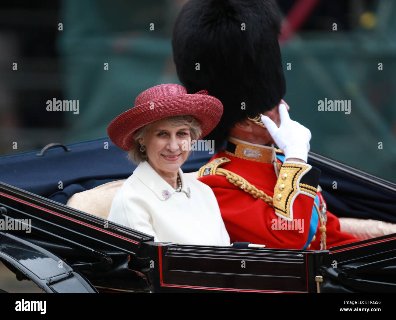Trooping el Color . . Londres, Reino Unido. . 13.06.2015 Duquesa de Gloucester en la Trooping del Color 2015. Pic: Paul Marriott fotografía Foto de stock