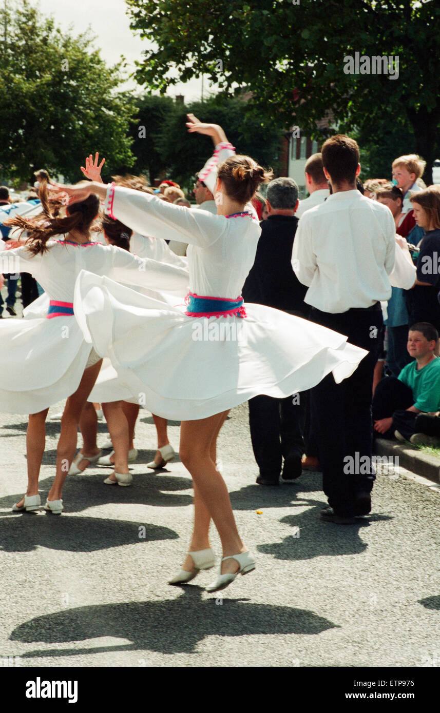 Billingham Festival de Folklore 1994, Festival Internacional de Folklore de danzas del mundo. 16 de agosto de 1994. Foto de stock