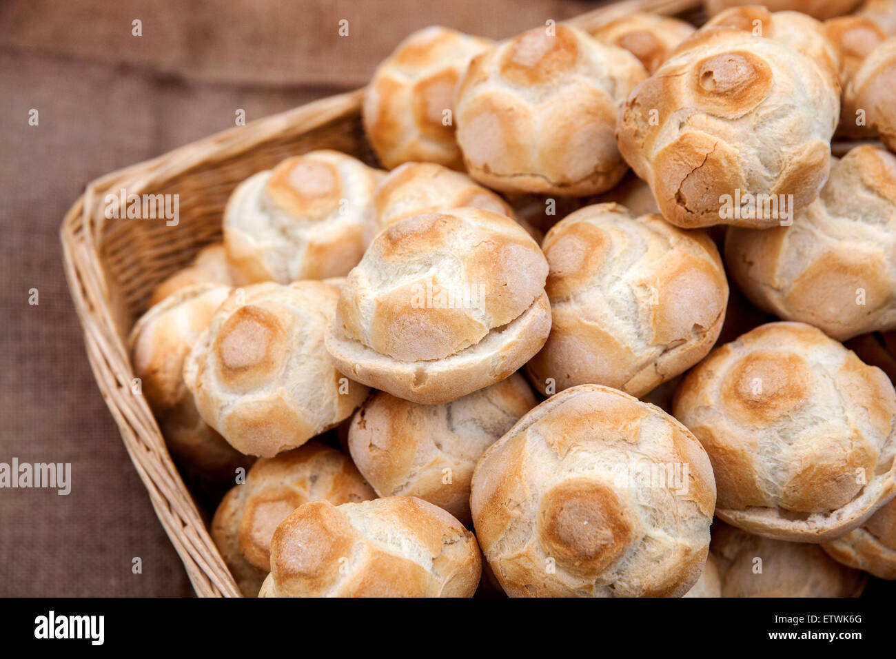 Pan, pan, pan de la Toscana italiana, Foto de stock