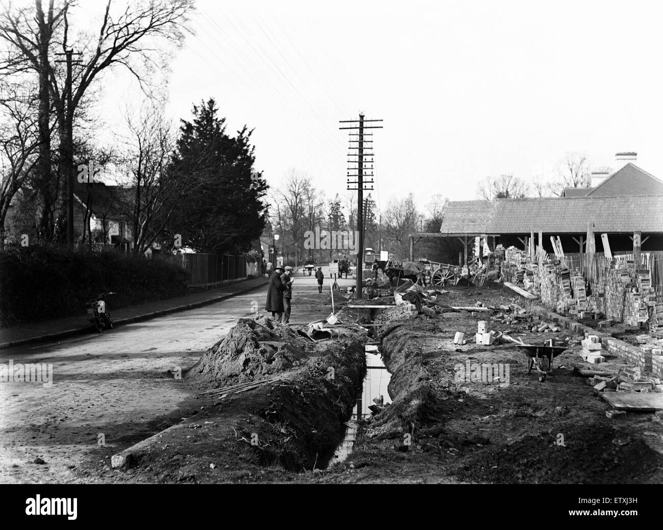 El ensanchamiento de carreteras a lo largo de Bury Street Ruislip