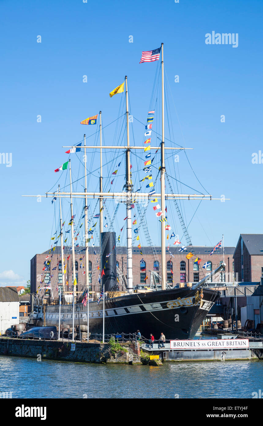Brunel's SS Gran Bretaña Bristol Bristol Avon Docks Inglaterra GB Europa UE Foto de stock