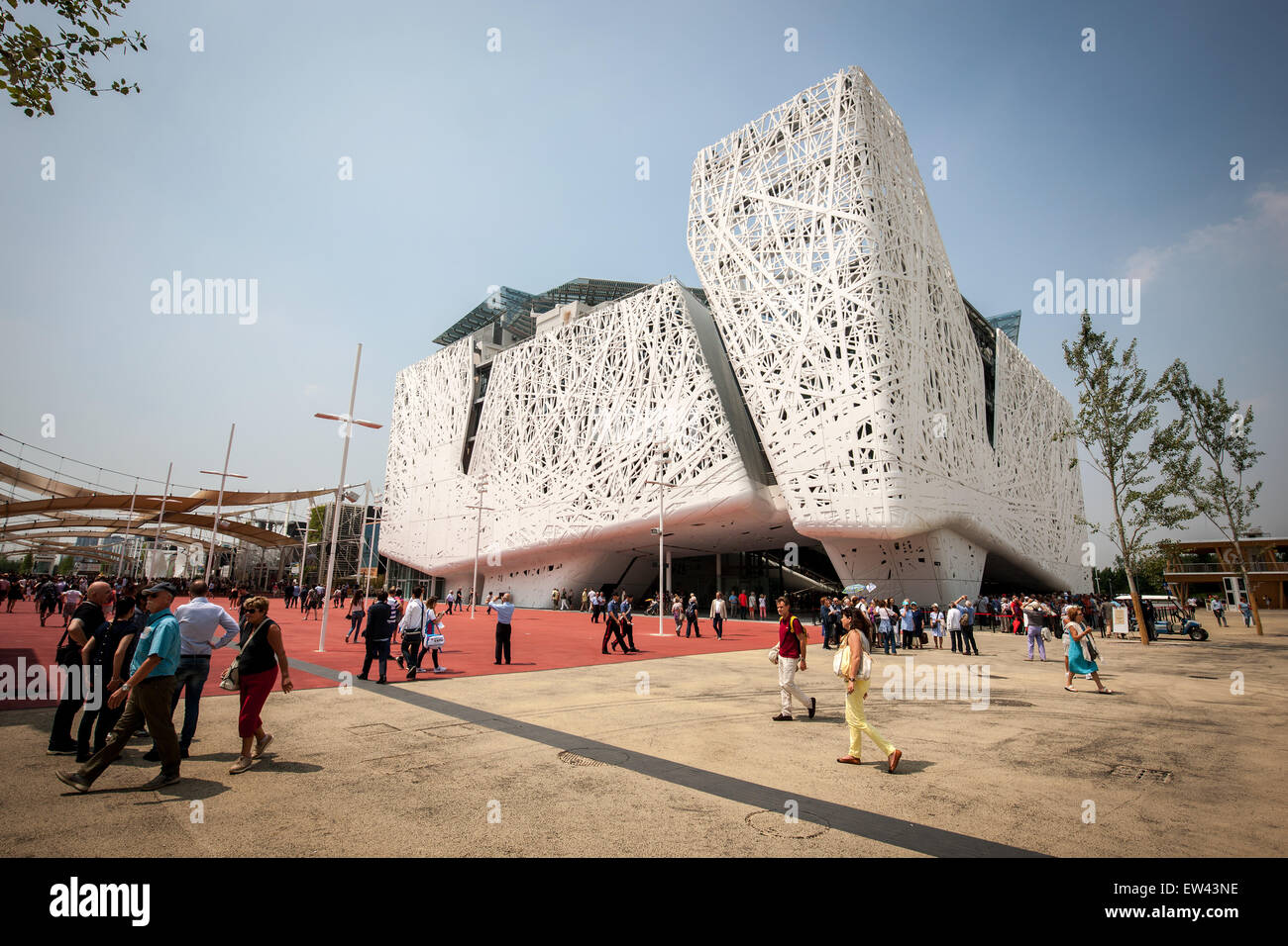 Milán, la Expo 2015, Pabellón de Italia, alimentos, arquitectura, pavilion, estructura Foto de stock