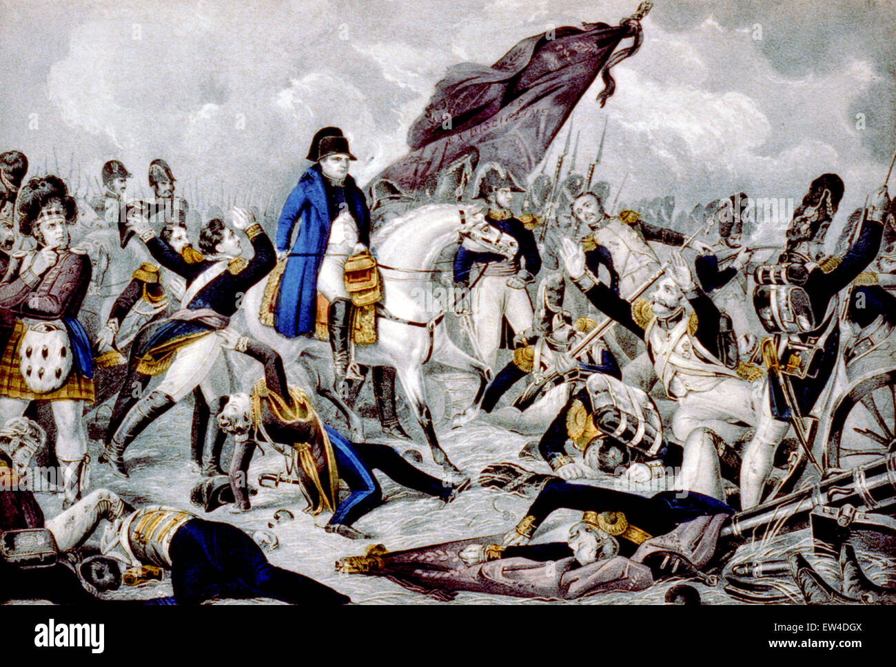 Batalla de Waterloo Foto de stock