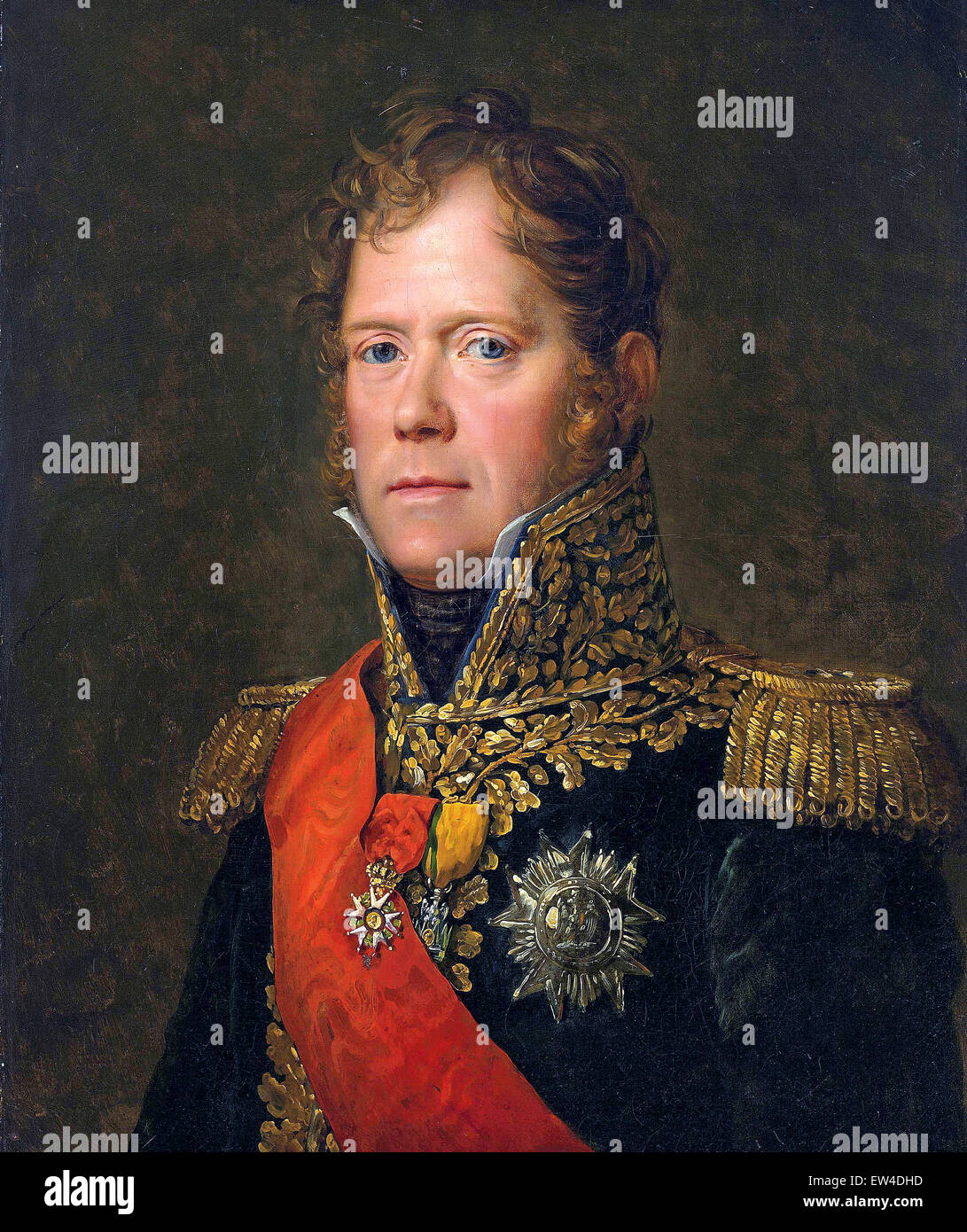 Michel Ney, Marshall del imperio francés, duque de Elchingen, príncipe de Moscú Foto de stock