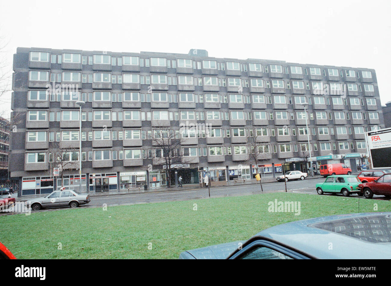 Rede House, 66-77 Corporation Road, Middlesbrough, 4 de enero de 1990. Foto de stock