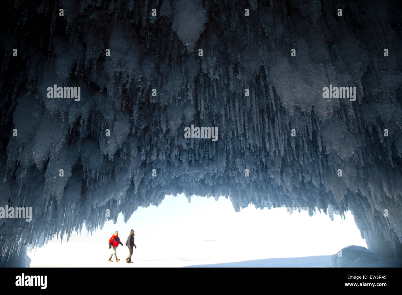 Cuevas de hielo Foto de stock