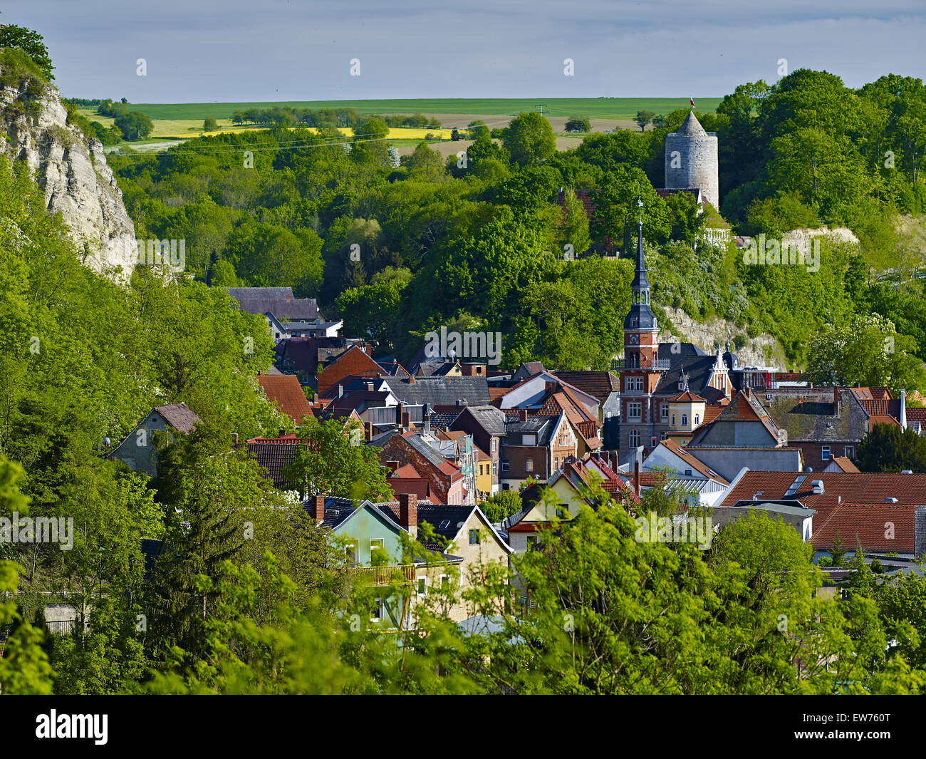 Vistas Camburg, Turingia, Alemania Foto de stock
