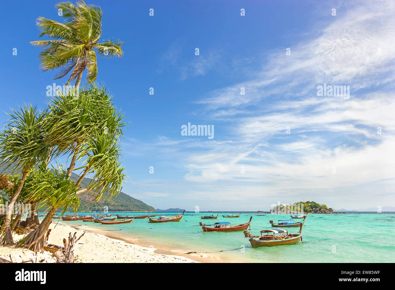 Hermosa isla tropical, Koh Lipe en Tailandia. Foto de stock