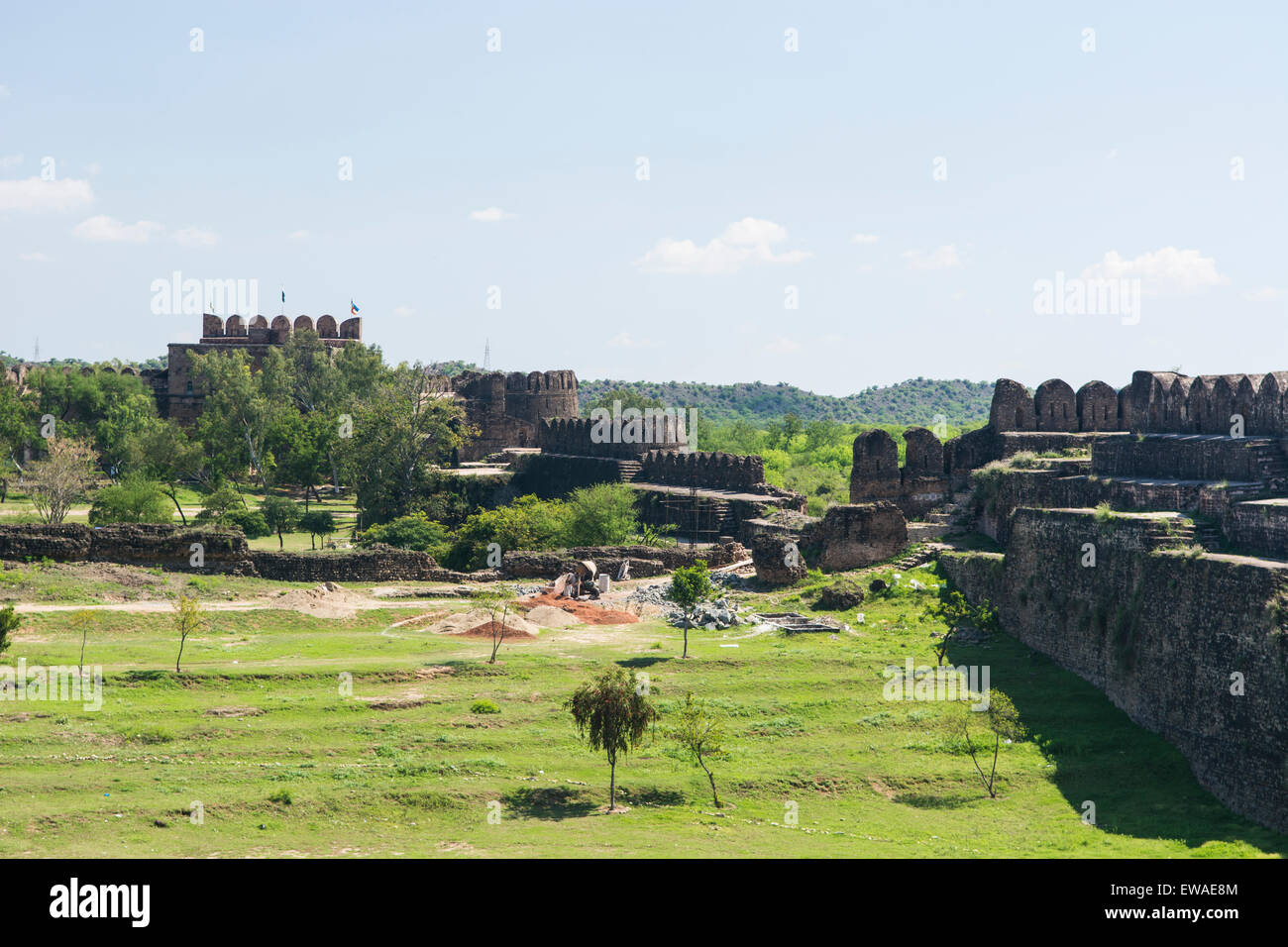 Rohtas Fort , Qila Rohtas , Jhelum Punjab Pakistán Foto de stock