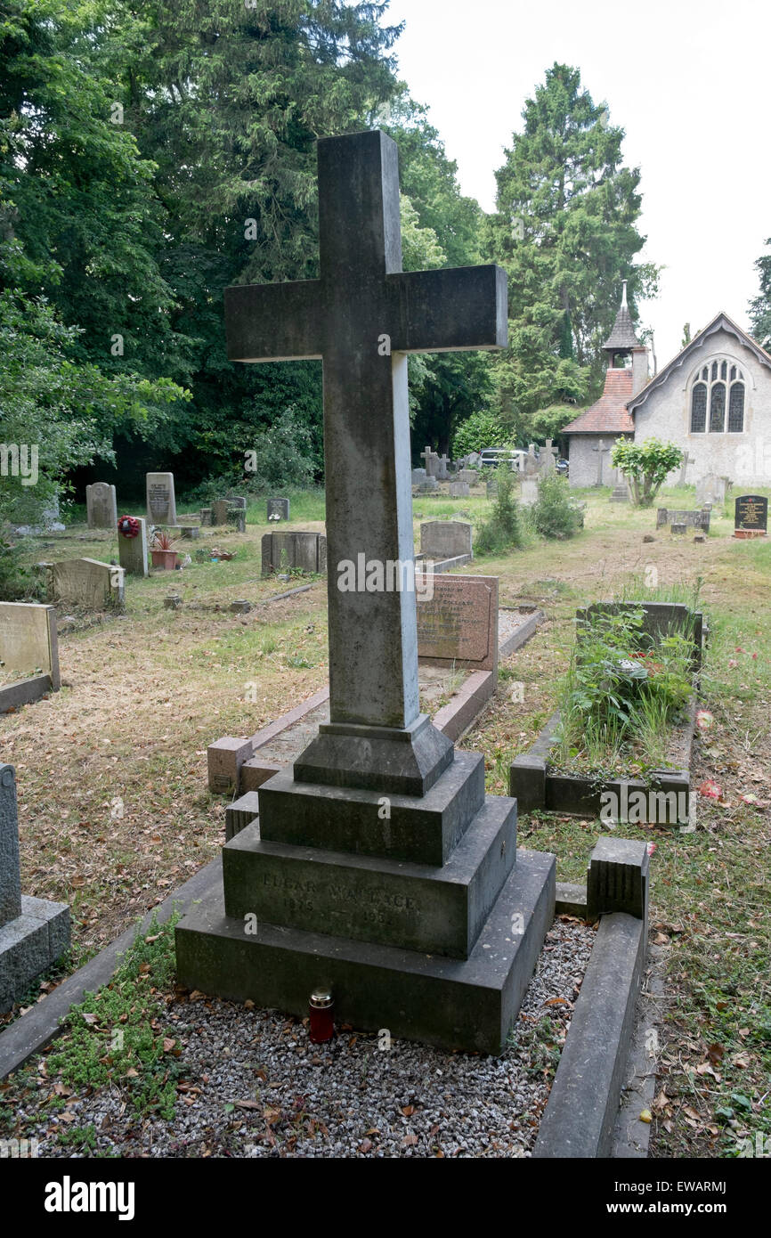 Edgar Wallace's Memorial y grave, poco Marlow, Bucks, REINO UNIDO Foto de stock