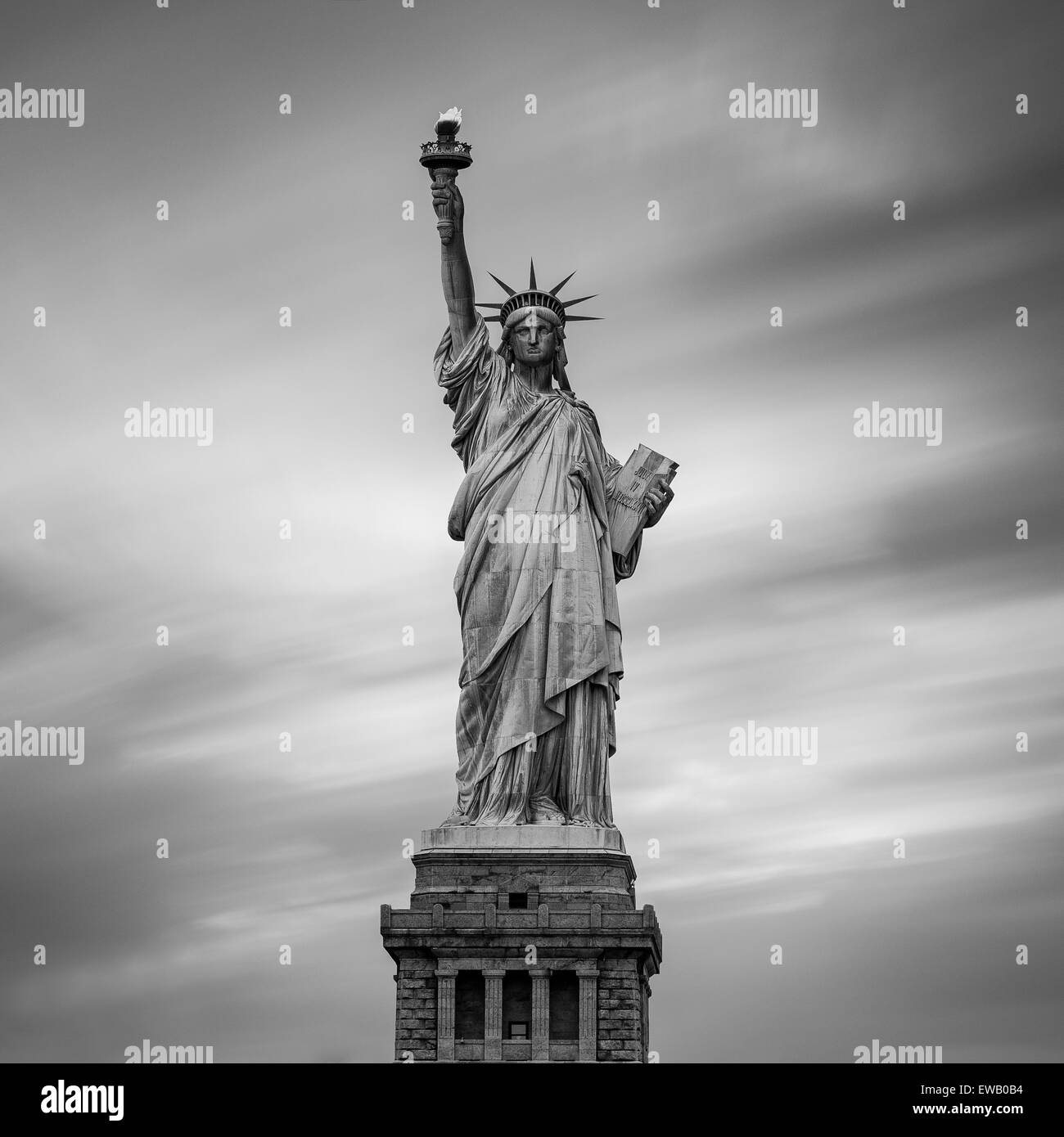 La Estatua de la libertad en la Ciudad de Nueva York, EE.UU.. Foto de stock