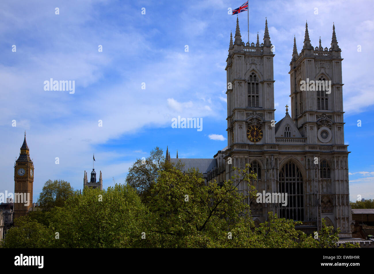La Abadía de Westminster Londres Reino Unido Europa Foto de stock