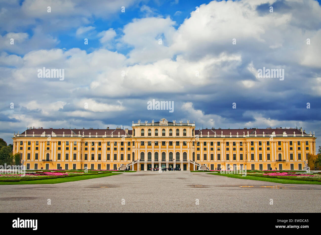Al Palacio de Schonbrunn Foto de stock