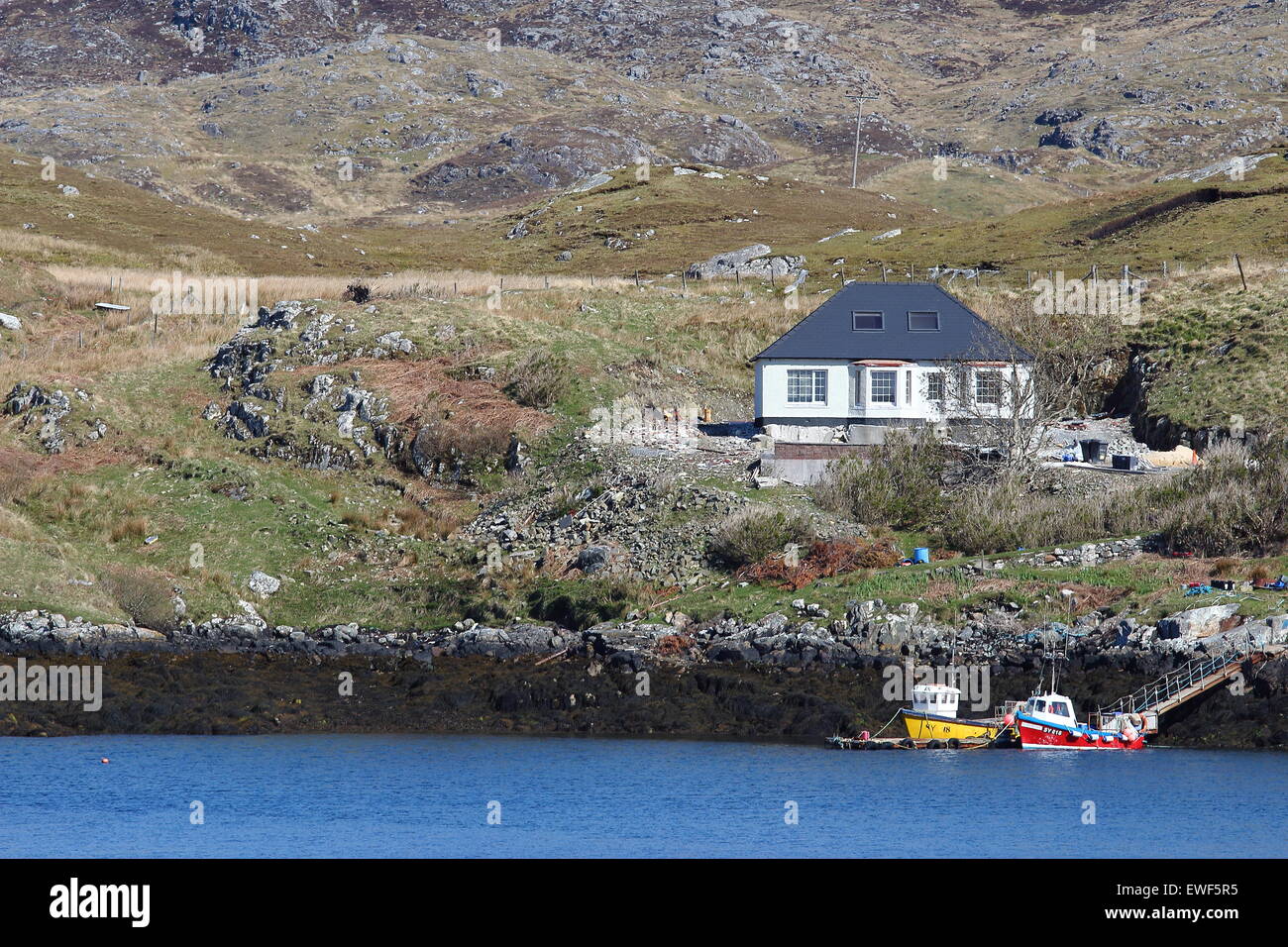 Isla Scalpay, Hébridas Exteriores, Escocia Foto de stock
