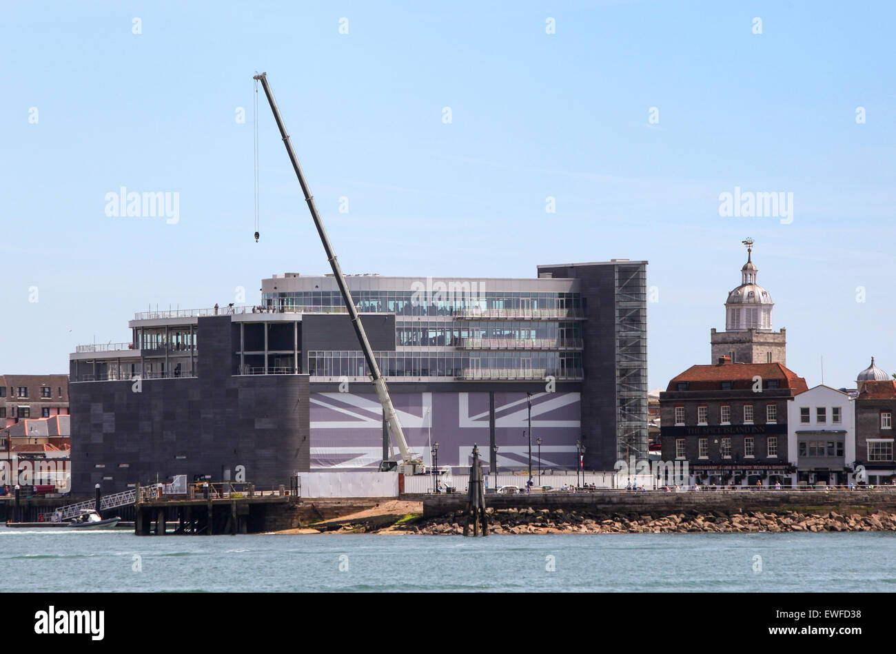 Ben Ainslie Racing BAR Sede en Portsmouth Foto de stock